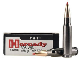 Hornady TAP Personal Defense Ammunition 308 Winchester 168 Grain Polymer Tip Point